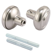 Prime-Line Colonial Style Door Knobs, 1/4 In. Square Drive, Wrought Steel Design Single Pack E 2643
